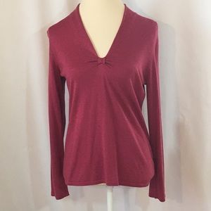 Banana Republic V Neck Sweater Silk Cashmere